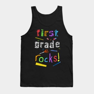 First Grade Rocks Tank Top